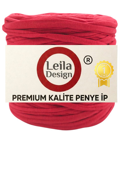 Leila Design kırmızı penye ip örgü (600-650gr) 1 adet fiyatı
