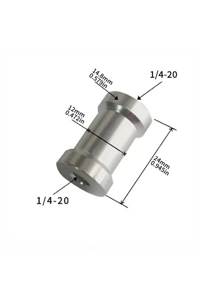 Choice 4PCS Silver 1 4F to 1 4F 4PCS Aluminum Alloy 1/4 Female to 1/4 Female ...