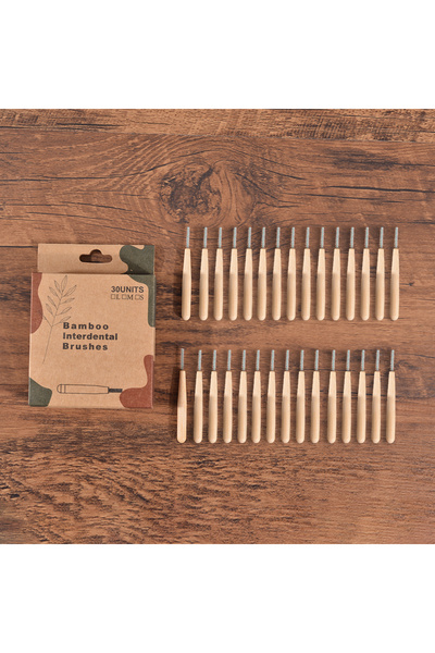 Choice 30pcs 30Pcs Bamboo Interdental Brush Teeth Cleaning Tools Between Teet...
