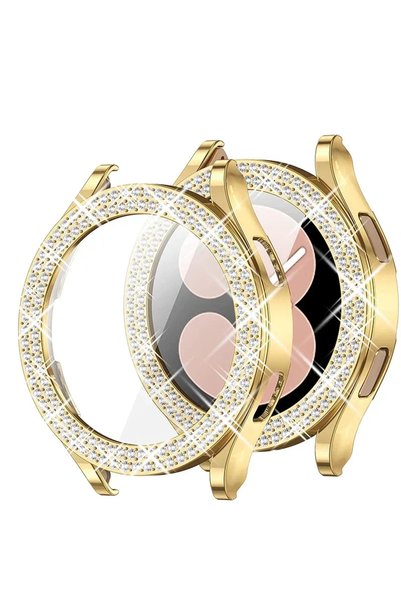 Choice36 For Galaxy Watch4 40 GOLD Bling Diamond Case for Samsung Galaxy Watc...
