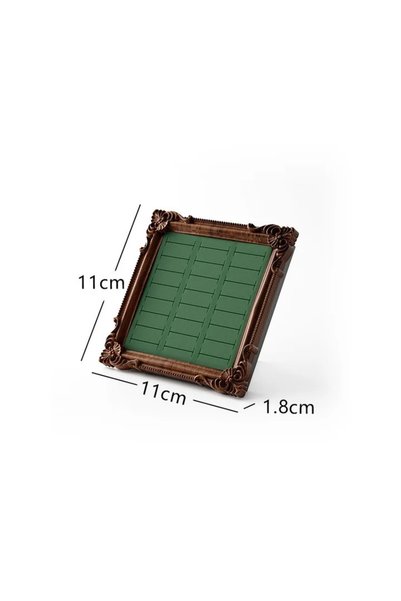 Choice إطار صور عتيق من Green B، صينية عرض مجوهرات، حامل خواتم على الطراز الا...