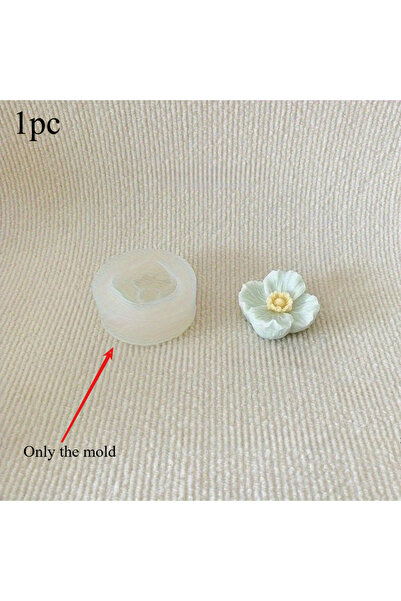 Choice 1pc 1pc 3D Flower Silicone Mold Handmade Aromatherapy Plaster Candles ...