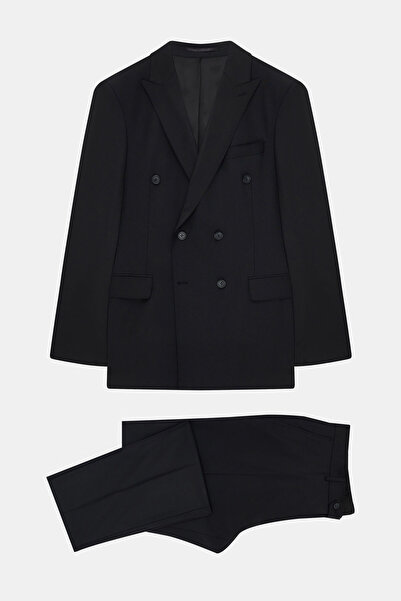 W Collection 6 DROP SİYAH YÜN TAKIM ELBİSE