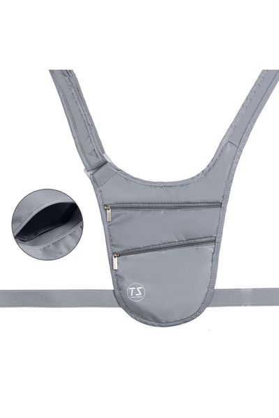 Choice gray Anti-theft Sports Waist Bag Waterproof Lightweight Run Waist Pouc...
