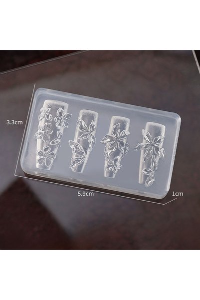 Choice3 2 Manicure Multi Shapes Button Small Model 3D Buttons Nail Art Mold S...