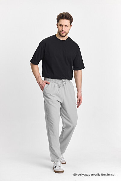 COMBİNE MİCHAİL Erkek Gri Renk Regular Fit Basic Pantolon