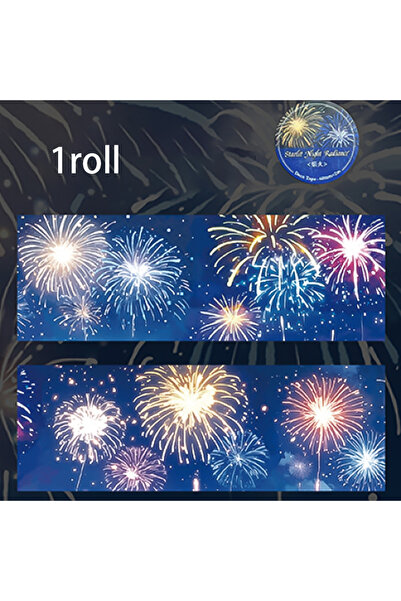 Choice1 S30631-4 Mr. Paper Night Isle Starlight Tape 200cm - PET Large Roll, ...