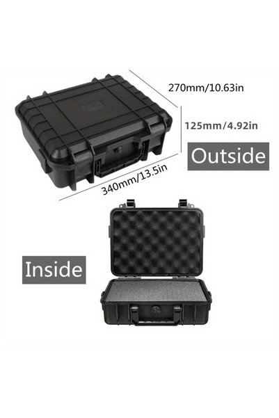 choice2 340x270x125mm 1pc Waterproof Hard Carry Case Bag Tool Case With Pre-c...
