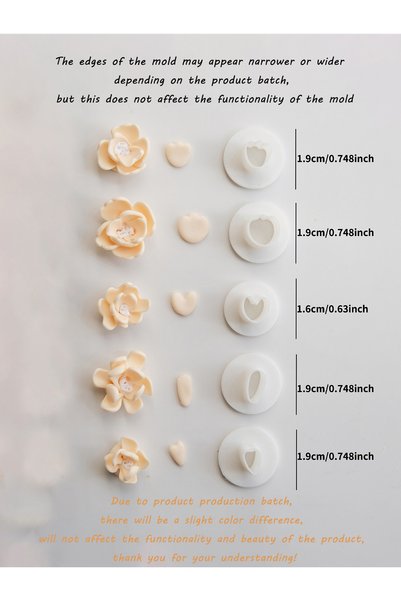 Choice 1 set 1Set Mini Flower Petal Polymer Clay Cutters Ceramic tools Polyme...
