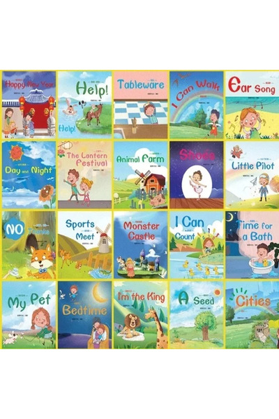 Choice1 Random 30 Books 60 Books/Set Children's English Early Learning Pictur...