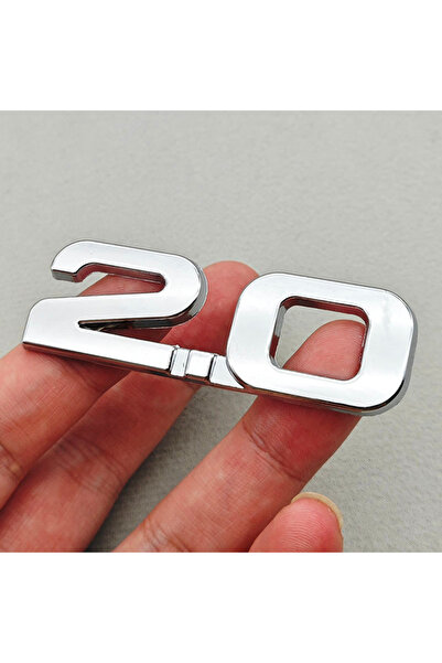 Choice8 2.0 Chrome 3D Metal Car Sticker Logo 1.5 1.8 2.0 2.2 2.4 2.5 2.8 3.0 ...