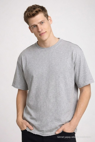 COMBİNE MİCHAİL Ανδρικό μπλουζάκι Grimelange oversized Βαμβάκι lu