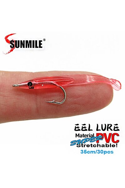 Choice CIOLOR 6 SUNMILE 30pcs Eel Soft Fishing Lure 35mm PescaTackle Wobblers...
