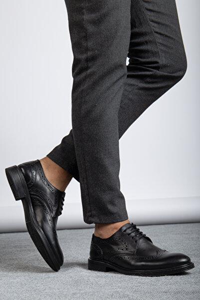 maximoda Γνήσιο δέρμα, μοτίβο Oxford, ραμμένο, ψηλή σόλα, ανδρικά δερμάτινα π...