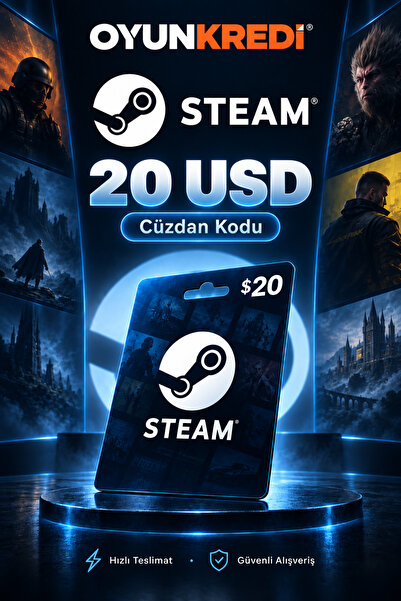 Steam Cüzdan 20 Kodu  USD
