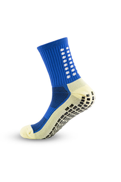 Choice Blue Anti-slip Soccer Women Men Outdoor Sport Grip Football Yoga Socks