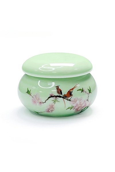 choice2 Green 1Pc Ceramics Nail Cup with Lid Acrylic Liquid Powder Ceramic Cu...