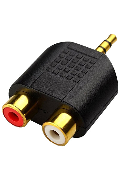 Choice 3.5mm 2RCA 3.5mm to 2-RCA Adapter Gold Plated Stereo to Male Female Au...