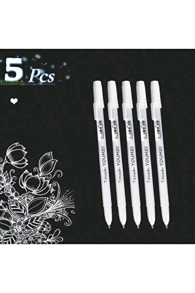 Choice 5pcs White Highlighter Gel Pens, Perfect for Artists, Comic Drawers, a...