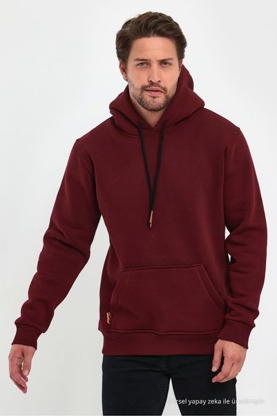 COMBİNE MİCHAİL Cherry Rotten Kangaroo Pocket Hooded Sweatshirt 1205