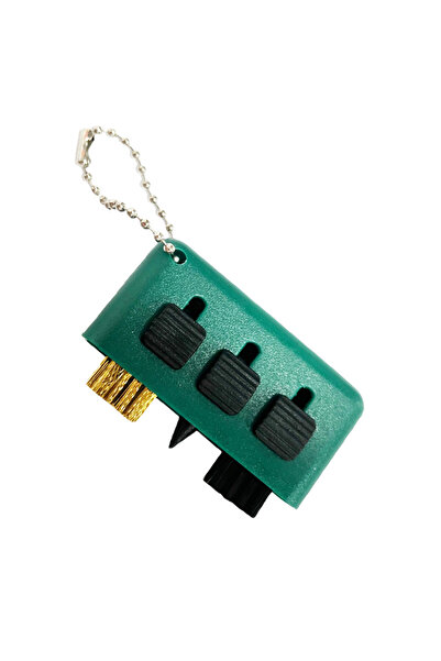 Choice Green 3-in-1 Golf Club Cleaning Brush Pocket Carry Training Accessorie...