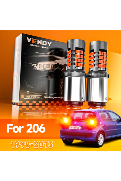 Choice قطعتان من مصابيح الفرامل LED لسيارة بيجو 206 (1998-2013) موديلات 2001،...