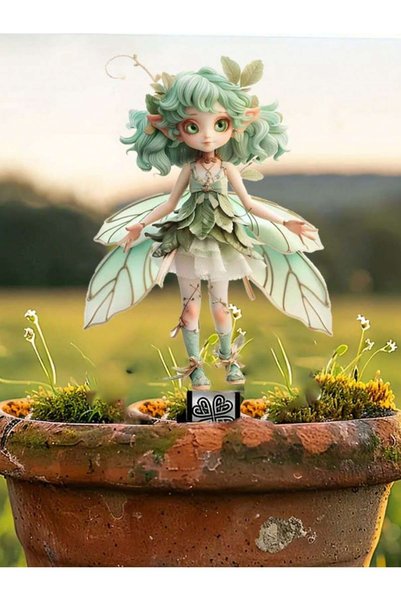 Choice A 1PCS Fairy Tale Elf Garden Decoration Small Statues Courtyard Decora...