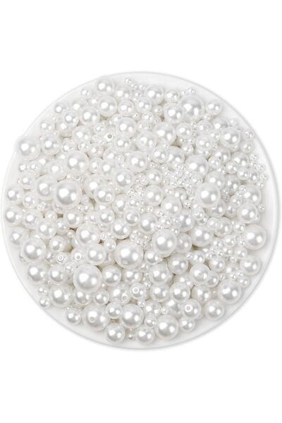 Choice3 5mm-30g-about 500pcs White 7-4400pcs ABS Pearl Beads Loose Round Bead...