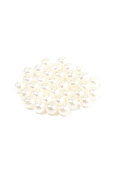 Choice 4mm 1000Pcs Beige 50-1000Pcs With Hole ABS Imitation Pearl Beads 3/4/6...