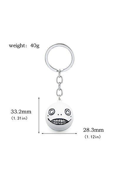 Choice Big face ball Game NieR:Automata Keychains 2B YoRHa No.2 Type B Beastl...