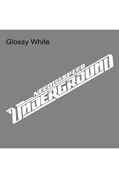 Choice 60x9cm Glossy White Car Stickers NFS Need For Speed Most Wanted Racing...