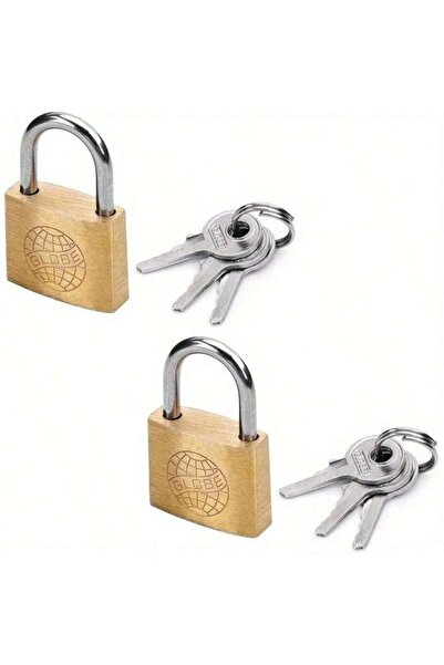 Choice1 2pcs 2/4pcs Brass Padlock, Keyed Different, 25mm Wide Brushed Finish ...
