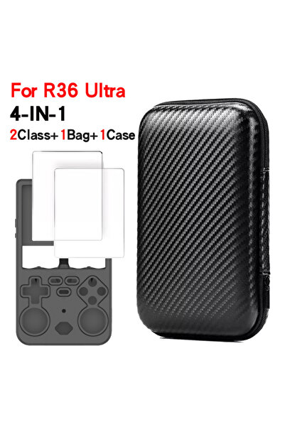 Choice1 Stripe 2Class 1Case For R36 Ultra Game Console Storage Bag EVA Hard S...