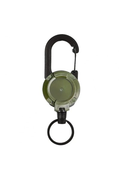 Choice Army Green Portable Retractable Buckle Keychain Carabiner Badge Holder...