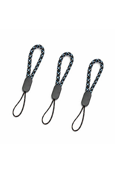 choice2 3pcs-Blue 3/5pcs Mobile Phone Strap Short Lanyard for iPhone Cellphon...