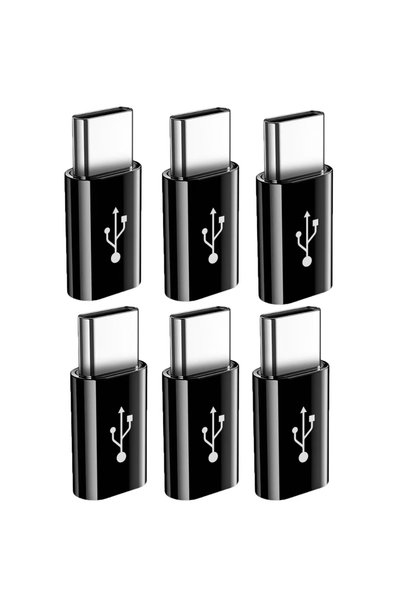 Choice6 6pcs USB C/Micro To Micro/USB-C Adapter Type-C Female Converters, Cha...