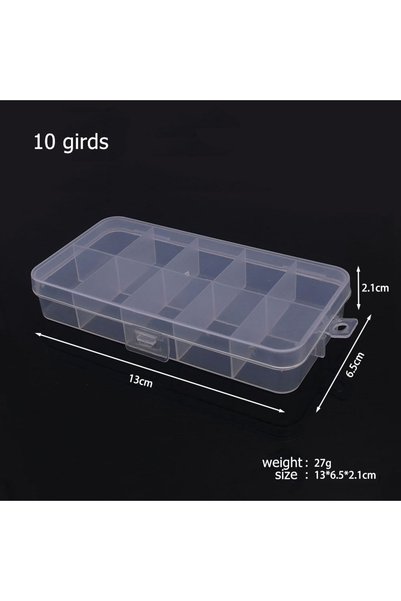 Choice 10 girds 6-32 Compartments Plastic Storage Box Organizer Jewelry Conta...