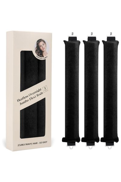 Choice 3pcs Satin Flexi Rods for Heatless Overnight Jumbo Curls, No-Heat Styl...