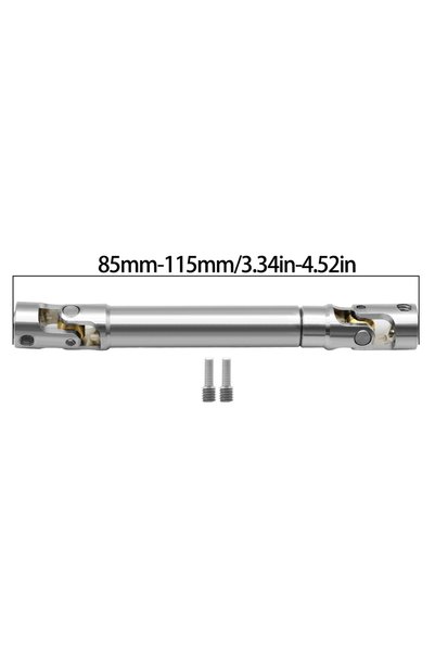 Choice silver-L85MM Metal Internal Spline Drive Shaft Universal Joint Drivesh...