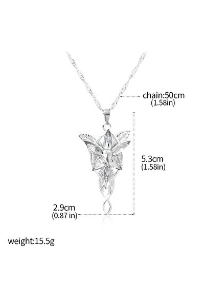 Miniso N01001 Movie The Lord Arwen Evenstar Necklace Elf Princess Arwen Twili...
