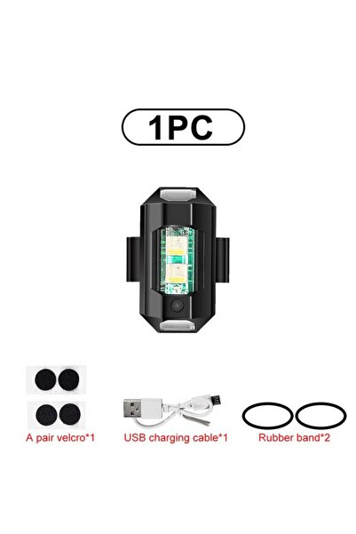 Choice 1PC 7 Colors 1Pc Universal Led Aircraft Strobe Lights Motorcycle Anti ...