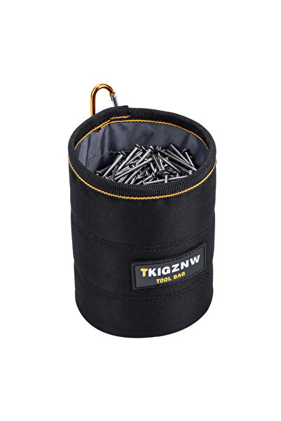 Choice Black TKIGZNW Tool Pouch Nails Screws Bag with Belt Clip Black