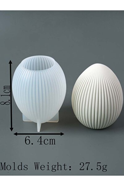 Choice 004 Easter Series Silicone Mold 3D Striped Egg Straight Ear Rabbit Gou...
