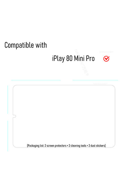 Choice 2P- 80 Mini Pro For iPlay 80 Mini Pro Full HD Tempered Glass Screen Pr...