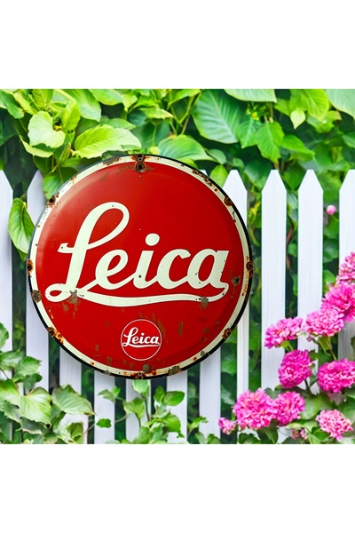 Choice Round 20X20CM Leica Vintage Metal Sign | 7.87" Round Aluminum Wall Art...