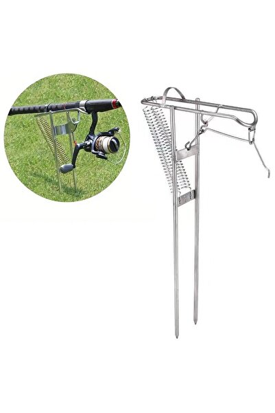 Choice Automatic Pole Stand Automatic Spring Fishing Rod Holder Easy to Assem...