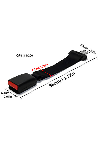 Choice5 QP5492 36cm Car Seat Belt Buckle Car Seat Safety Belt Extender Clip E...