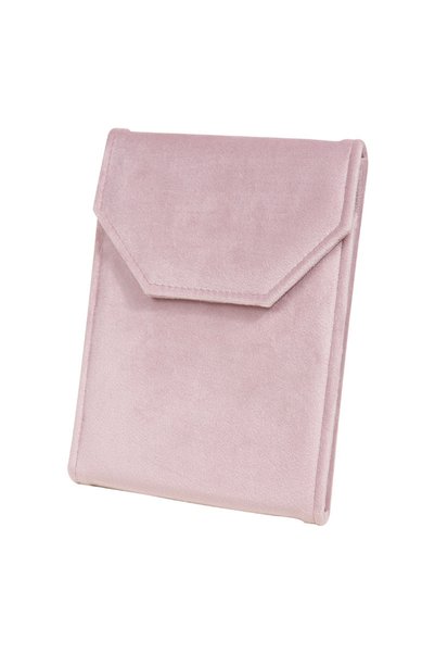 Choice pink Velvet Pearl Necklace Bag, Fashionable Sweater Chain Cover, Stora...