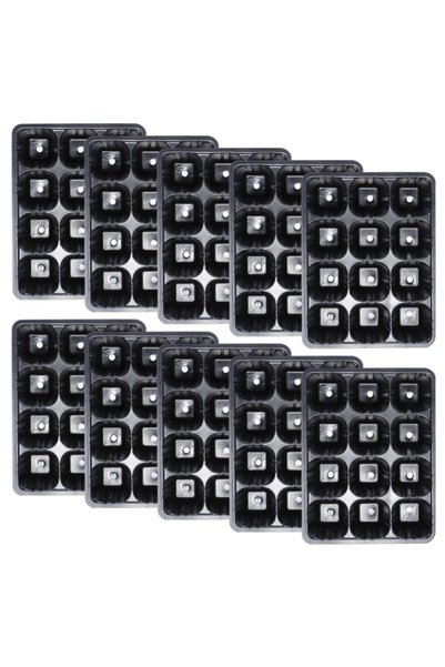Choice 10pcs 12 Holes Vegetable Seedling Pots Seedling Tray Garden Pots Durab...