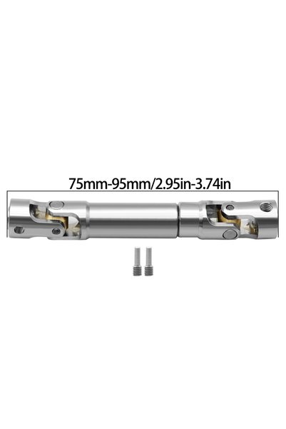 Choice silver-L75MM Metal Internal Spline Drive Shaft Universal Joint Drivesh...
